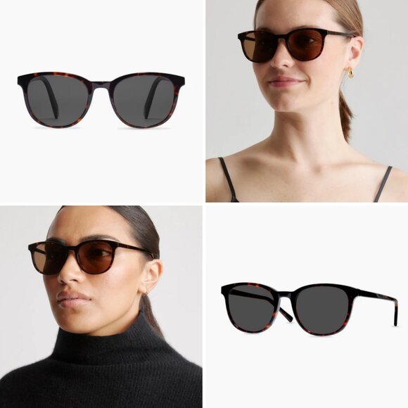 Quince Charlie Polarized Acetate Sunglasses Tortoise With Brown Lens Wide New - Picture 3 of 17